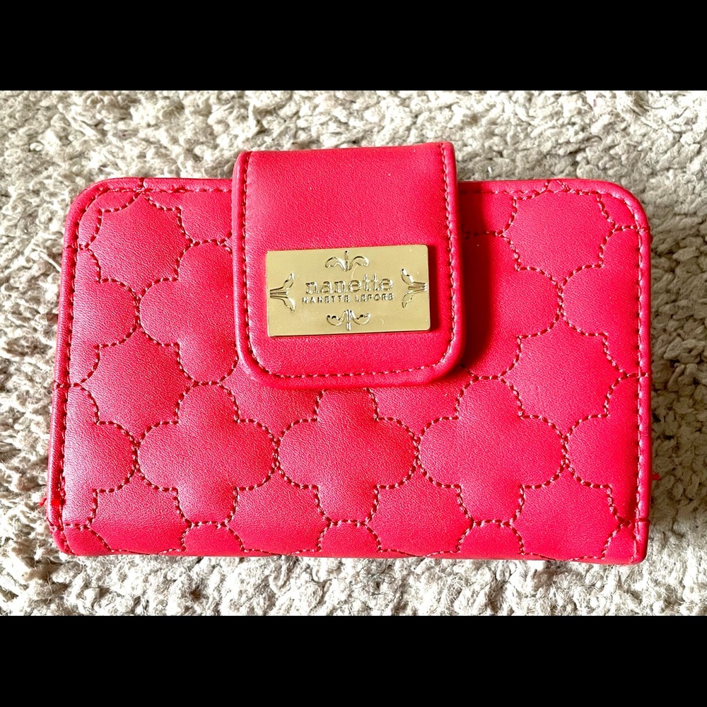 Red Quilted Nanette Lepore Wallet
